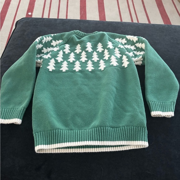 Hanna Andersson Green and White Crewneck Sweater - Picture 3 of 3